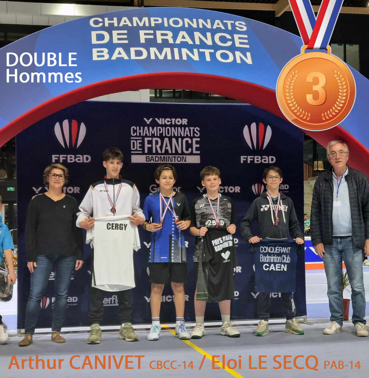France Jeunes 2025: médaille de bronze en DH minimes.
