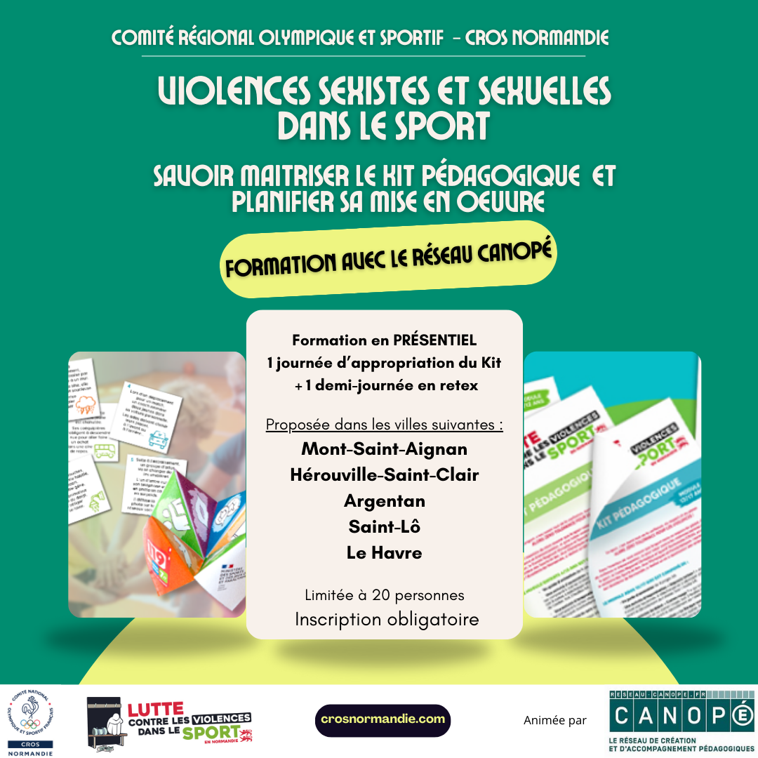CROS: formation mallette « Prévention des violences sexistes et sexuelles dans le sport » – sessions 2025.