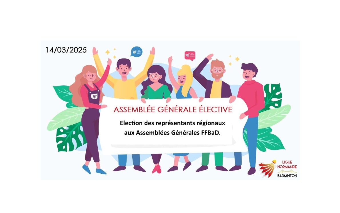 AG du 14 mars 2025: Appel à candidatures pour les représentants régionaux à l’AG de la fédération.