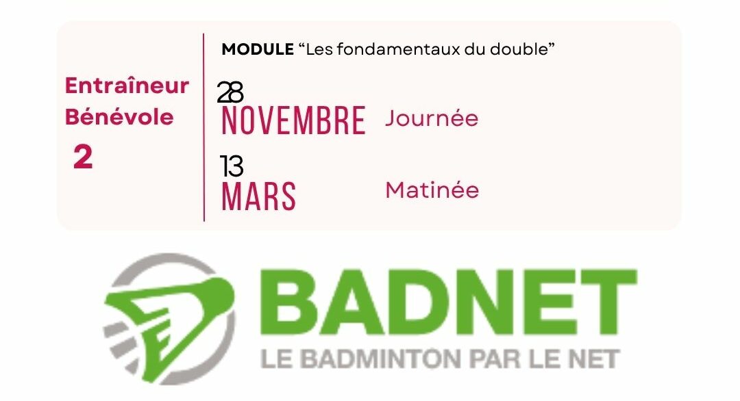 Formations d&rsquo;encadrants bénévoles: programme 2026-2027.