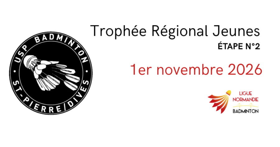 2ème étape du Trophée Régional Jeunes 2026-2027.